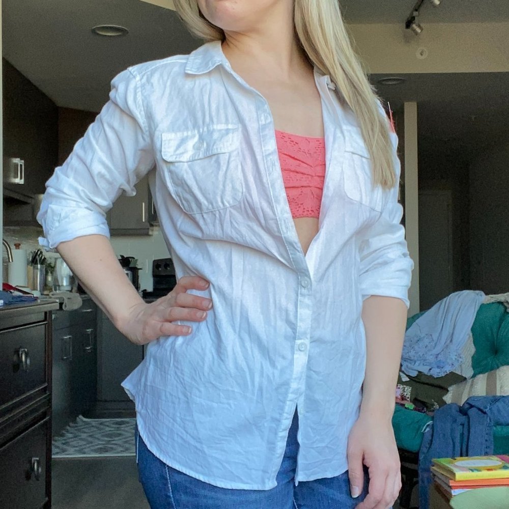 Croft & Barrow | White Button-Up Shirt